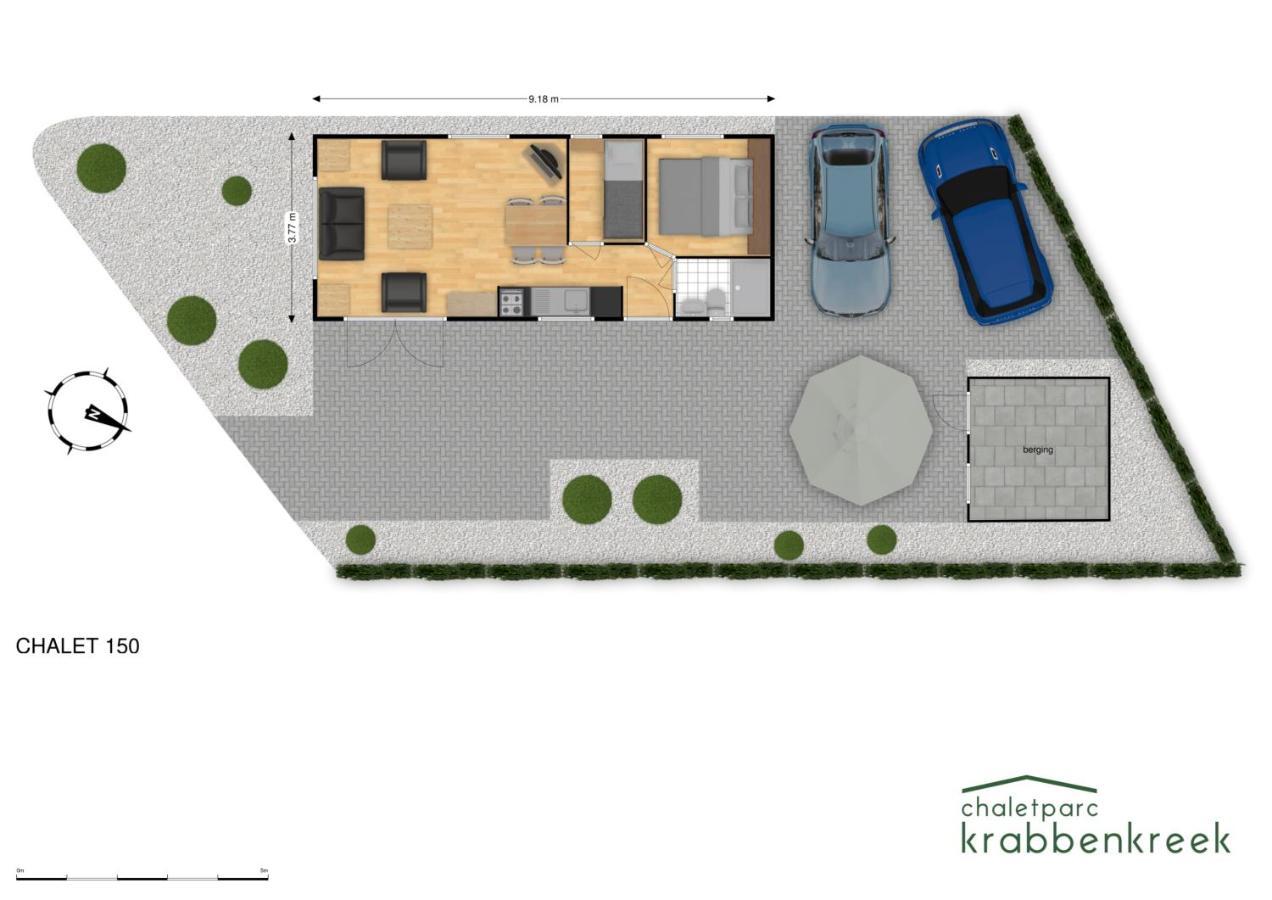 Chaletpark Krabbenkreek Zeeland - Chalet 150 Sint-Annaland Exterior foto